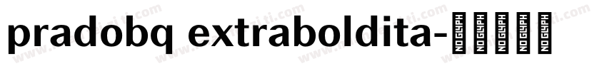 pradobq extraboldita字体转换